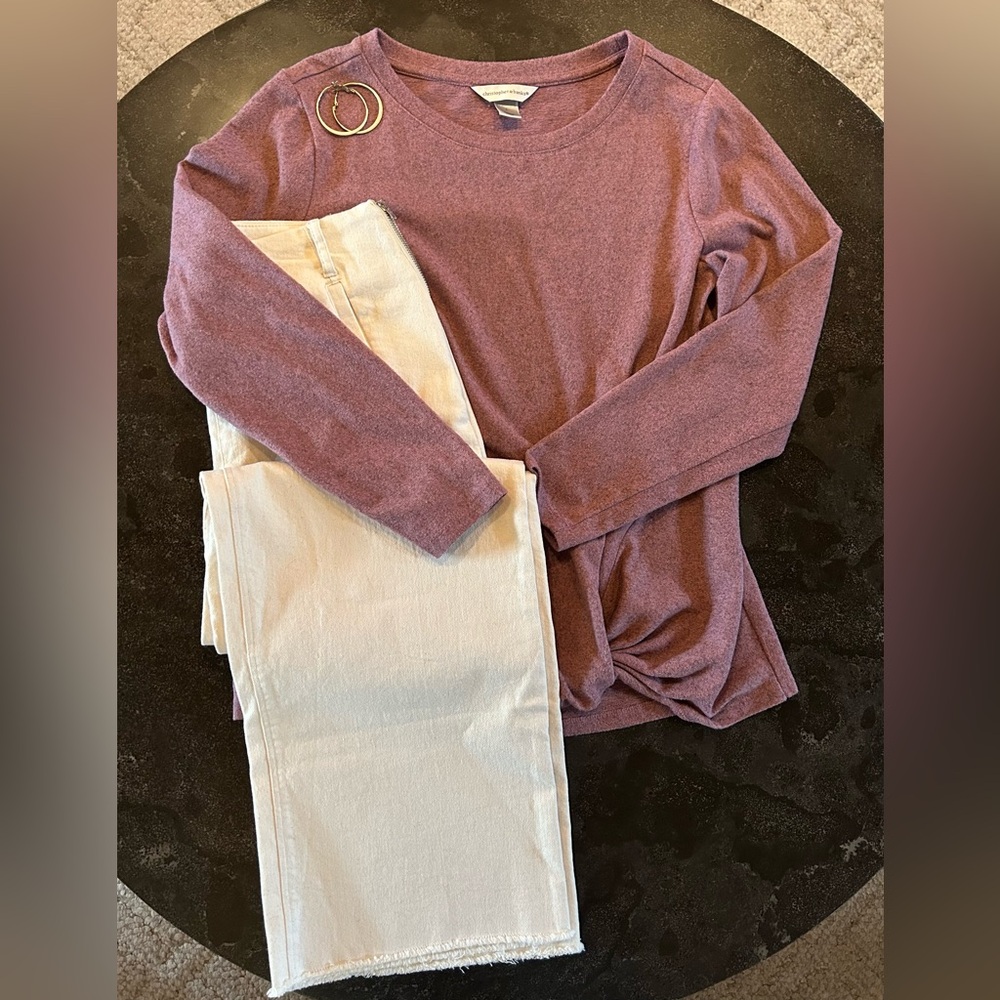 Christopher & Banks | Twist Knot Long Sleeve Top - Picture 1 of 6